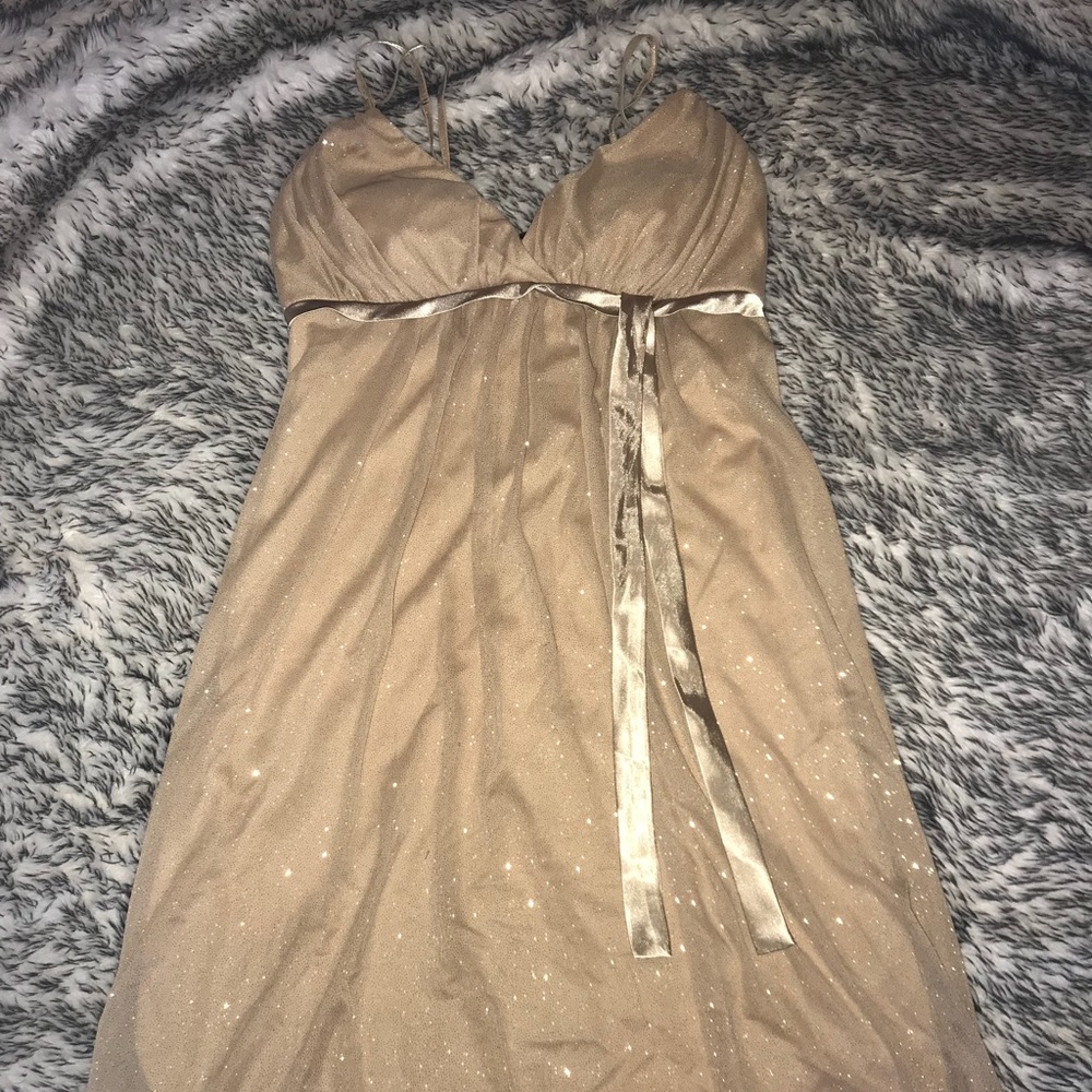 Sparkly Tan/Gold Dress ✨